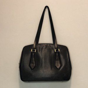 Louis Vuitton Black Epi Noir Voltaire Bag